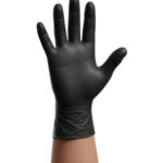 دستکش معاینه نیتریل مشکی رنگ