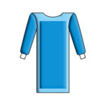 گان جراح آستین و پیش سینه لمینه 2 لایه